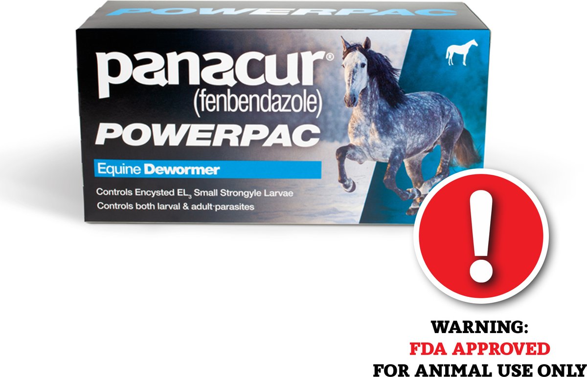PANACUR Powerpac Fenbendazole 10 Paste Horse Dewormer, 5 count