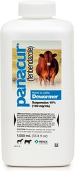 Panacur Suspension Horse Dewormer, 1 liter bottle