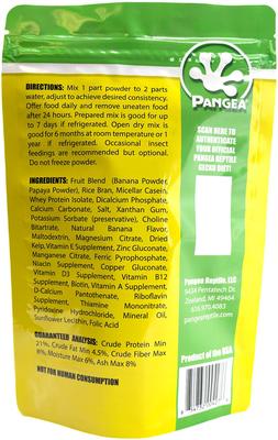 Show full view: Pangea Banana & Papaya Fruit Mix Gecko Food, 16-oz bag slide 3 of 4