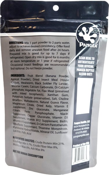 Show full view: Pangea Diet Breeding Gecko Formula, 8-oz bag slide 2 of 5