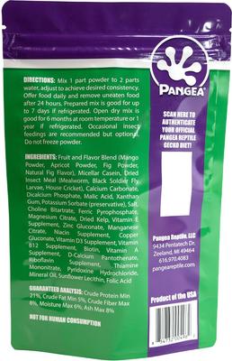 Show full view: Pangea Gecko Diet with Fig & Insects Gecko Food, 16-oz bag slide 3 of 4
