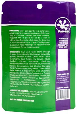 Show full view: Pangea Gecko Diet with Fig & Insects Gecko Food, 2-oz bag slide 3 of 4