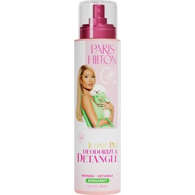 Paris Hilton Pet Paris Hilton Pet Iconic Pet Deodorize & Detangle Dog Grooming Spray, Bergamot Scent, 10-fl oz bottle