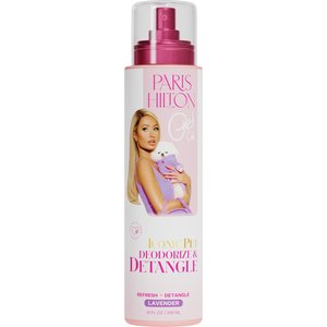Paris Hilton Pet Iconic Pet Deodorize & Detangle Dog Grooming Spray, Lavender Scent, 10-fl oz bottle