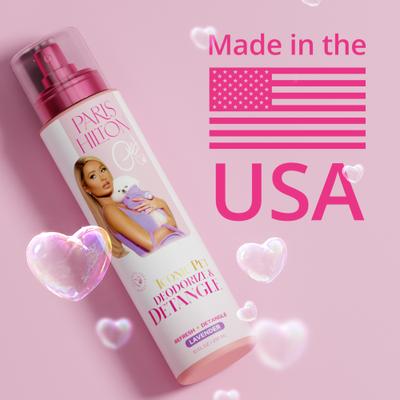 Show full view: Paris Hilton Pet Iconic Pet Deodorize & Detangle Dog Grooming Spray, Lavender Scent, 10-fl oz bottle slide 5 of 10