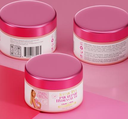 Show full view: Paris Hilton Pet Iconic Pet Paw Repair Hydra-Cream Dog Paw Cream, Fragrance-Free, 4-fl oz jar slide 6 of 9