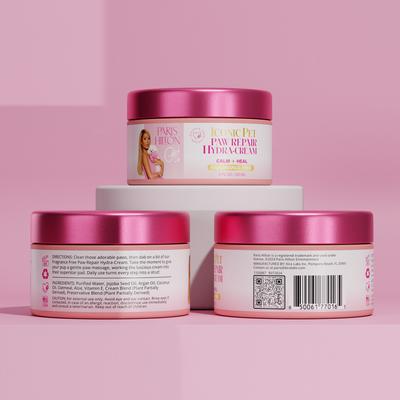 Show full view: Paris Hilton Pet Iconic Pet Paw Repair Hydra-Cream Dog Paw Cream, Fragrance-Free, 4-fl oz jar slide 2 of 9