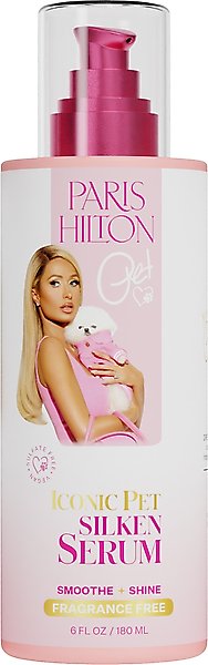 Show full view: Paris Hilton Pet Iconic Pet Silken Serum Dog Conditioner, Fragrance-Free, 6-fl oz bottle slide 1 of 9