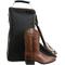 Show in main carousel: Paris Tack 3 Layer Padded Back Open Western Boot Bag, Black/Beige slide 2 of 4