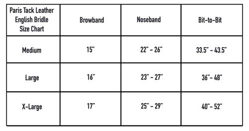 Show full view: Paris Tack Classic Flat English Hunter Bridle with Laced Reins, Chestnut, Cob slide 3 of 4