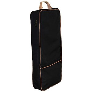 Paris Tack Front Open 3 Layers Padded Bridle Halter Horse Tack Carry Bag, Black/Beige