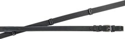 Paris Tack Horse Web Reins with Buckles for English Bridles, Black, Full Horse