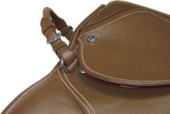 Paris Tack Rolled Horse Saddle Grab Strap, Havana