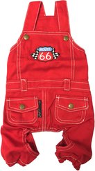 Parisian Pet Route 66 Red Jumpsuit Stylish One-Piece Dog & Cat, X-Large slide 1 of 4