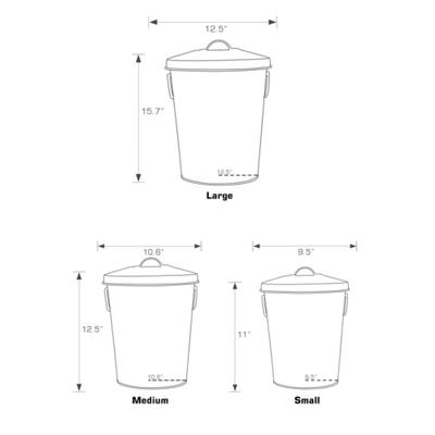 Show full view: Park Life Designs Andreas Dog Food Storage Container, Grey, 25-lb slide 5 of 6