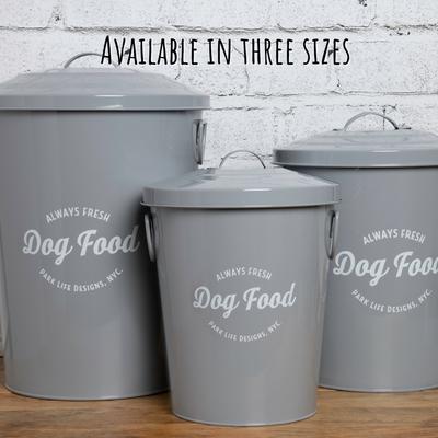 Show full view: Park Life Designs Andreas Dog Food Storage Container, Grey, 25-lb slide 3 of 6