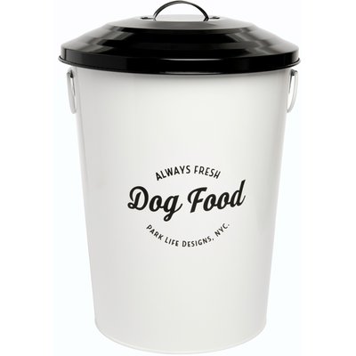 Park Life Designs Park Life Designs Andreas Dog Food Storage Container, White, 20-lb