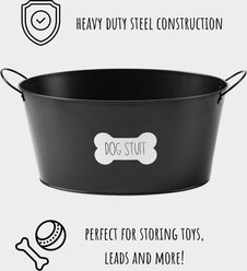 Park Life Designs Bari Dog Toy Storage Container, Black slide 2 of 4