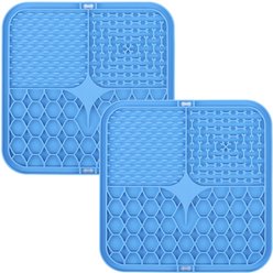 Park Life Designs Calming Silicone Dog Lick Mat, 2 count, Dark Blue