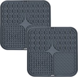 Park Life Designs Calming Silicone Dog Lick Mat, 2 count, Dark Gray