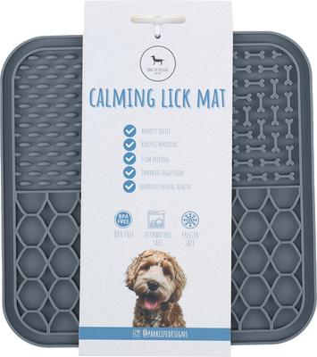 Show full view: Park Life Designs Calming Silicone Dog Lick Mat, 2 count, Dark Gray slide 7 of 8