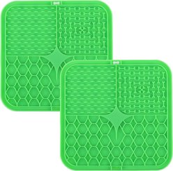Park Life Designs Calming Silicone Dog Lick Mat, 2 count, Green