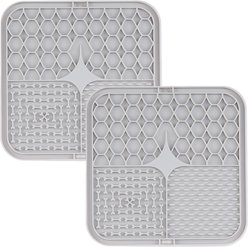 Park Life Designs Calming Silicone Dog Lick Mat, 2 count, Light Gray