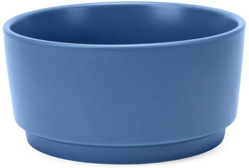 Show full view: Park Life Designs Casa Vintage Ceramic Dog Bowl, 7-cup, Navy Blue slide 1 of 8