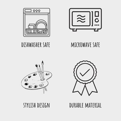 Show full view: Park Life Designs Casa Vintage Ceramic Dog Bowl, 7-cup, Navy Blue slide 8 of 8