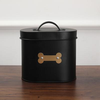 Show full view: Park Life Designs Cheshire Coated Steel Treat Jar, 49-oz, Black slide 3 of 6