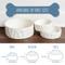 Show in main carousel: Park Life Designs Classic Ceramic Dog & Cat Bowl, 2 count, White, 2-cup slide 4 of 6
