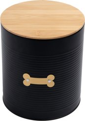 Park Life Designs Hector Coated Steel Treat Jar, 72-oz, Black