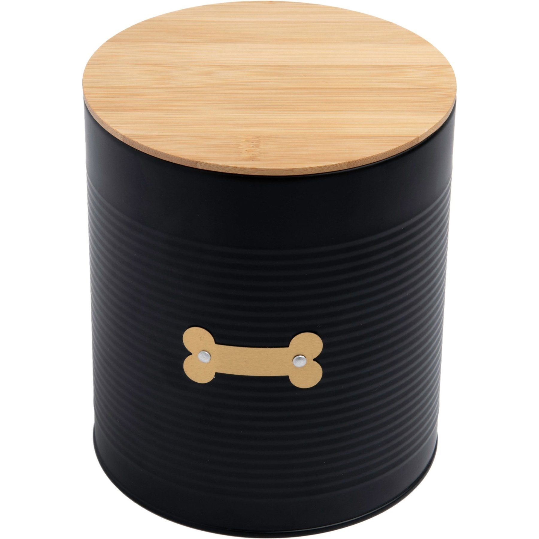 Park Life Designs Hector Coated Steel Treat Jar, 72-oz, Black
