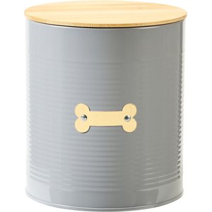 Park Life Designs Hector Coated Steel Treat Jar, 72-oz, Grey