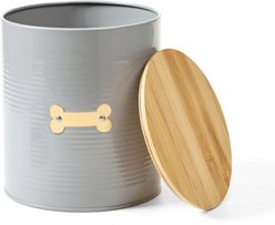 Park Life Designs Hector Coated Steel Treat Jar, 72-oz, Grey slide 2 of 5