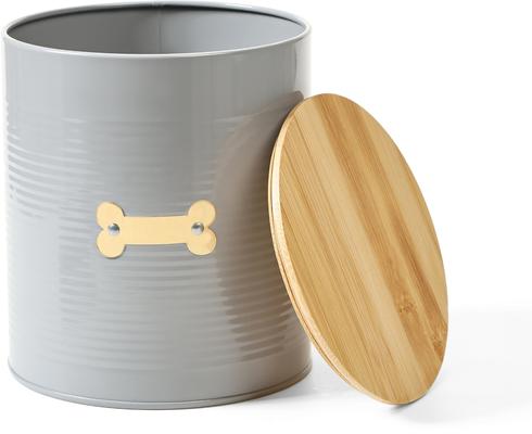 Show full view: Park Life Designs Hector Coated Steel Treat Jar, 72-oz, Grey slide 5 of 5