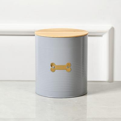 Show full view: Park Life Designs Hector Coated Steel Treat Jar, 72-oz, Grey slide 2 of 5