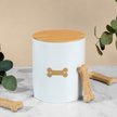 Show in main carousel: Park Life Designs Hector Coated Steel Treat Jar, 72-oz, White slide 2 of 5