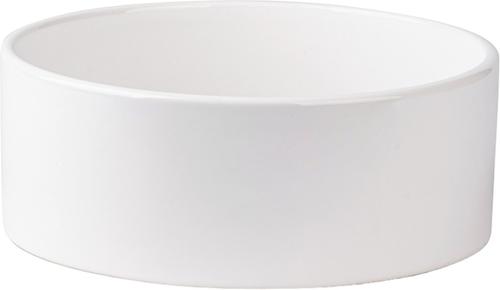 Show full view: Park Life Designs Hugo Ceramic Dog & Cat Bowl, 2 count, White, 8-cup slide 2 of 3