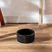 Show in main carousel: Park Life Designs Jardin Ceramic Ribbed Effect Dog Bowls, 2 count, Black, 2-cup slide 2 of 7