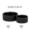 Show in main carousel: Park Life Designs Jardin Ceramic Ribbed Effect Dog Bowls, 2 count, Black, 4-cup slide 6 of 7