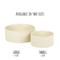 Show in main carousel: Park Life Designs Jardin Ceramic Ribbed Effect Dog Bowls, 2 count, Cream, 2-cup slide 5 of 6