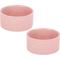 Show in main carousel: Park Life Designs Jardin Ceramic Ribbed Effect Dog Bowls, 2 count, Pink, 2-cup slide 1 of 8