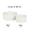 Show in main carousel: Park Life Designs Jardin Ceramic Ribbed Effect Dog Bowls, 2 count, White, 2-cup slide 7 of 8