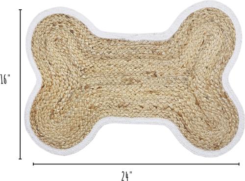 Show full view: Park Life Designs Loxely Jute Dog Food Mat, Tan slide 3 of 5