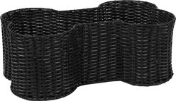 Park Life Designs Loxley Dog Toy Storage Basket, Black, Small: 17.5 x 11 x 7.5-in