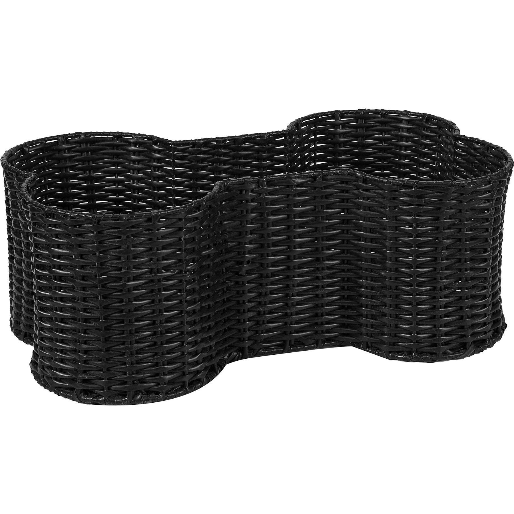 Park Life Designs Loxley Dog Toy Storage Basket, Black, Small: 17.5 x 11 x 7.5-in