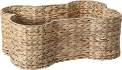 Park Life Designs Loxley Dog Toy Storage Basket, Tan, Small: 17.5 x 11 x 7.5-in