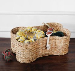 Park Life Designs Loxley Dog Toy Storage Basket, Tan, Small: 17.5 x 11 x 7.5-in slide 2 of 4