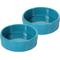 Show in main carousel: Park Life Designs Manor Ceramic Dog & Cat Bowl, Azure, 2 count, 8-cup slide 1 of 8